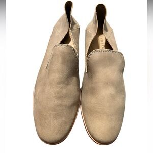 Lucky Brand Womens  Slip On Shoes Brown Leather Loafers Casual Heels